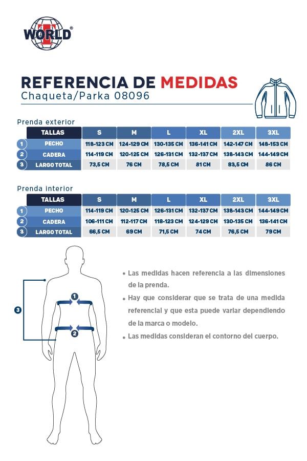 Guía de tallas