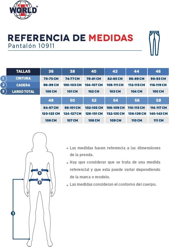 Guía de tallas