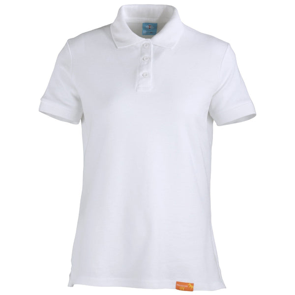 Polera Pique Cuello Camisero Manga Corta Mujer
