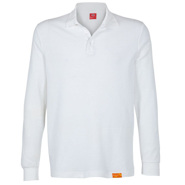 Polera Pique Cuello Camisero Manga Larga Hombre