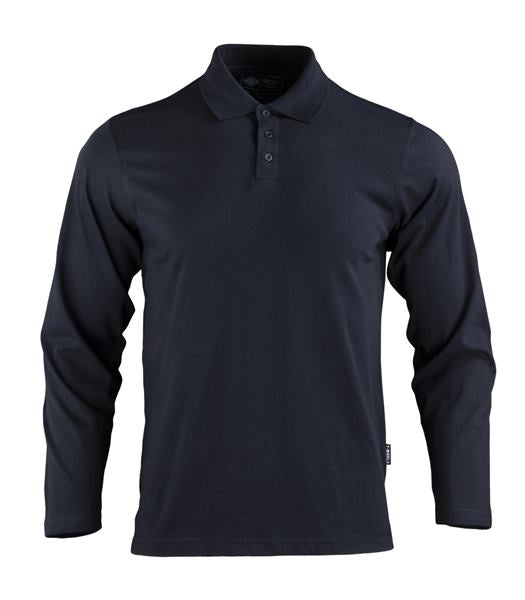 Polera Cuello Camisero DryFresh Smooth® 60% Algodón Manga Larga Hombre