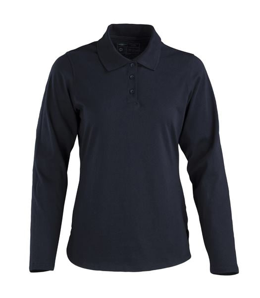 Polera Cuello Camisero DryFresh Smooth® 60% Algodón Manga Larga Mujer