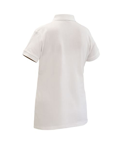 Polera Cuello Camisero Confort Spandex Manga Corta Mujer