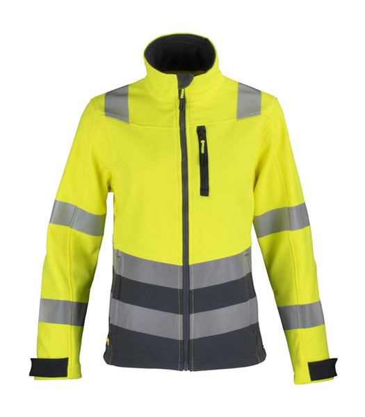 Chaqueta Softshell Alta Visibilidad Manga Larga Mujer